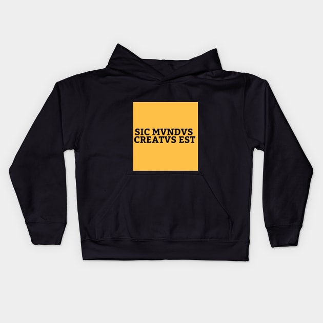 DARK NETFLIX QUOTE YELLOW Kids Hoodie by camilovelove